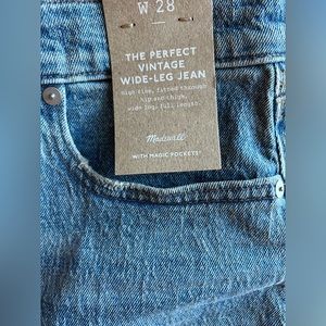 Brand new Madewell wide leg vintage jean